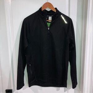 Black 1/4 Zip Active Sweatshirt HEAD - size S